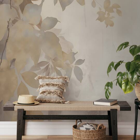 Designs Direct Afterglow Leaves Wall Mural